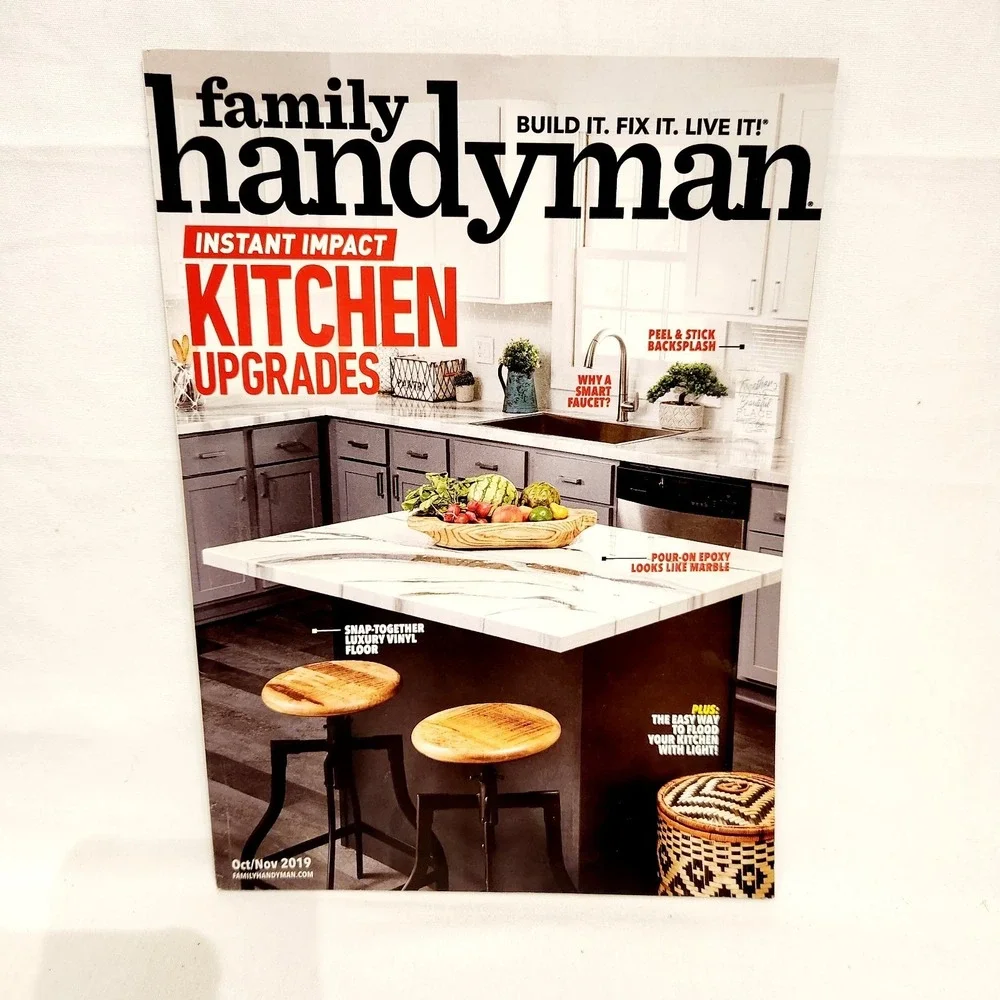 Set of 4 2019 Family Handyman Magazines; May Jul/Aug Sept‎ Oct/Nov (has writing)